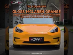 K027 Gloss Mclaren Orange Color Paint Protection Film Gloss Vinyl Car Wrap
