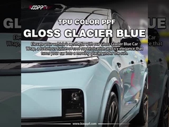 K021 Gloss Glacier Blue Color Paint Protection Film Self Healing PPF Wrap