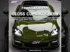 K015-Gloss Combat Green Color Car Paint Protection Wrap
