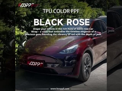 K136 Black Rose Color Paint Protection Film Self Adhesive Car Sticker