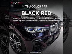 K078 Black Red Color Paint Protection Film Vinyl Wrap Rolls