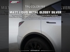 K123 Matt Liquid Metal Glossy Silver Vinyl Car Wrap