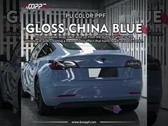 K017 Gloss China Blue Color Paint Protection Film Vinyl Foil Wrap
