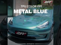 K128 Metal Blue Color Paint Protection Vinyl Wrapping Film