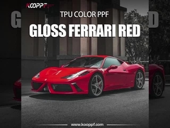 K008 Gloss Ferrari Red Colored Ppf Wrap