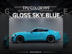 K016 Gloss Sky Blue Color  Ppf Film