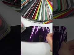 PET Black Charm Purple Paint Wrap For Cars