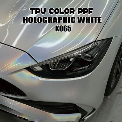 Καλή τιμή Κ065 Χολογραφικοί λευκοί TPU χρωματιστές ταινίες προστασίας χρώματος για αυτοκίνητα σε απευθείας σύνδεση
