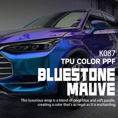 Καλή τιμή K087 Bluestone Mauve TPU Car Colored PPF Wrap Βινύλιο περιτύλιγμα αυτοκινήτου σε απευθείας σύνδεση
