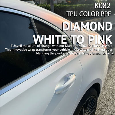 Guter Preis K082 Diamantweiß bis Rosa TPU Farbfarbe Schutzfilm Autovinylfolie Online