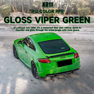 Καλή τιμή K011 Gloss Viper Green TPU χρώμα βαφής αυτοκινήτου προστατευτική ταινία κόλλημα βινύλιο περιτύλιγμα αυτοκινήτου σε απευθείας σύνδεση