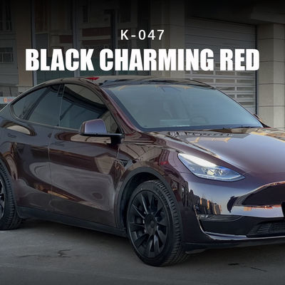 Guter Preis Schwarz Charming Rot TPU 7.5mil Farbfarbschutzfilm K-047 für Auto Online