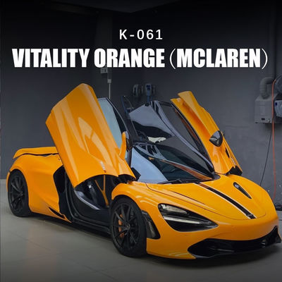 Good price Vitality Orange McLaren TPU Automotive Protective Film Custom Vinyl Wrap 7.5mil K-061 online