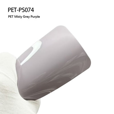 Buon prezzo PET-PS074 PET Grigio nebbioso viola Vinyl Wrap colore personalizzato 1.52*18m / 1 roll in linea