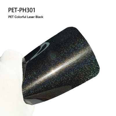 Guter Preis PET-PH301 PET Farbiger Laser Schwarz PKW Dekorationsfilm 7,5 Millimeter Online