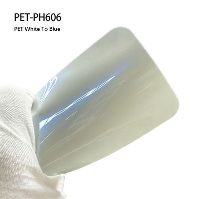 Bon prix PET-PH606 PET Auto-adhésif pour voiture blanc à bleu 1,52m x 18m Pour la protection de la peinture en ligne