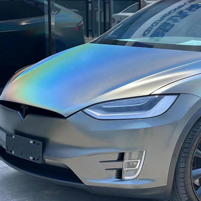 Buon prezzo Pellicola PPF opaca in PET Grigio Laser opaco colorato Rotoli di vinile avvolgente per la protezione della carrozzeria in linea
