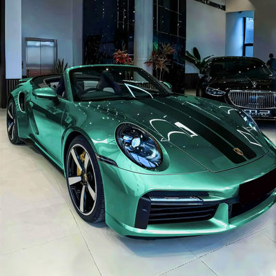 Хорошая цена Chrome Wrap Metal Emerald Green 8.0mil TPU PPF For Matte Paint Auto Protective Film онлайн