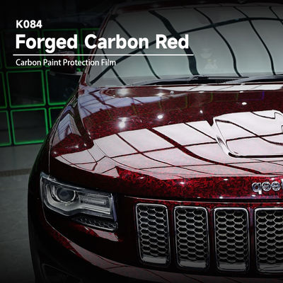 Guter Preis Schmiedefarbene Farbschutzfolie aus Kohlenstoffrotem Farbstoff Selbstklebstoff TPU Autofolie 8,0 Millimeter Online