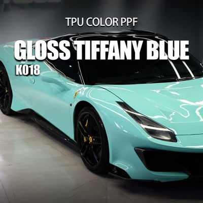 Buen precio K018 Película de protección de pintura de color TPU azul brillante para automóviles envoltorios para automóviles extraíbles en línea