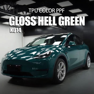 Guter Preis K014 Glanz Hellgrün TPU Farbfarbschutzfilm Online
