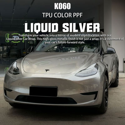 Guter Preis K060 Flüssiges Silber TPU Farbfarben-Autofarben-Schutzfolie Vollwagen-Wallroll Online