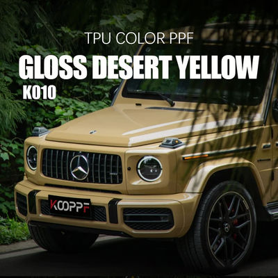 K010 Glanz Wüsten Gelb TPU Farbe Autofarbe Schutzfilm Vinyl Wrap für Tumbler