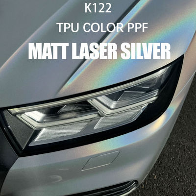 K122 Matte Laser Silber TPU Farbe Autofarbe Schutzfilm Matte Autofolie