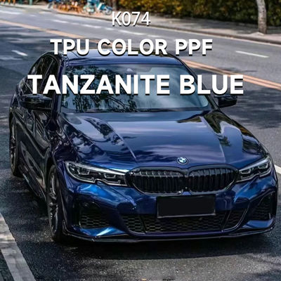 Guter Preis K074 Tanzanit Blau TPU Farbe Fahrzeugfarbe Schutzfilm Auto Vinyl Wrap Online