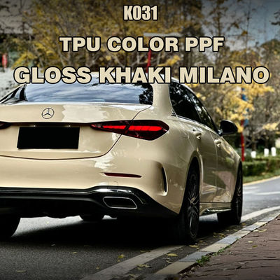 K031 Glanz Khaki Milano TPU Farbe Fahrzeugfarbe Schutzfolie Farbige PPF-Füllung