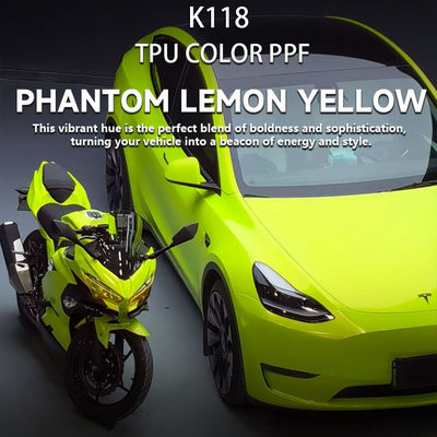 Guter Preis K118 Phantom Zitrone Gelb TPU Farbe Autofarbe Schutzfilm Beste Vinyl Wrap Marke Online