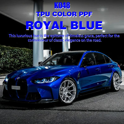 K048 Royal Blue TPU Farbfarbschutzfolie für Fahrzeuge