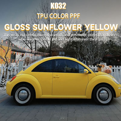 Guter Preis K032 Glanz Sonnenblume Gelb TPU Farbe Kfz-Farbe Schutzfilm Vinylfolie Online