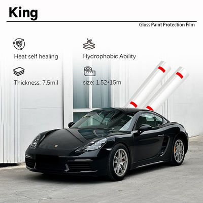 Buen precio Película de envoltura para automóviles transparente 7.5 mil PPF 1.52 * 15 m/rollo Película de protección de pintura para automóviles en línea