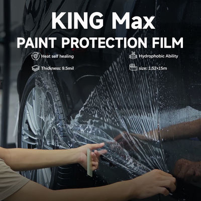 Guter Preis KING Max Glanz TPU PPF Farbschutzfilm Durchsichtiges Fahrzeug Wickelfilm Selbstheilung 9,5mil Online