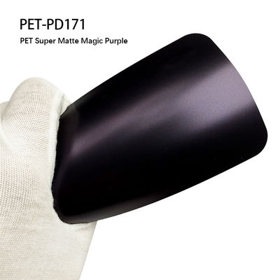 PET-PD171 PET Matte Magische Lila Farbe Schutzfolie gegen Kratzer Aufkleber für die Karosserie