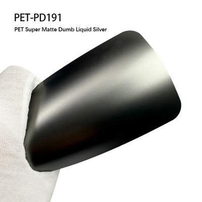 Guter Preis PET-PD191 PET-Vinyl-Autofolie mit Matte-Dumb-Flüssigkeit Silberfarbe Online