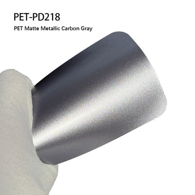 Guter Preis PET-PD218 PET Matte Metallische Kohlenstoff Graue Karosserie Aufkleber 7,5 Mil Selbstklebstoff Online