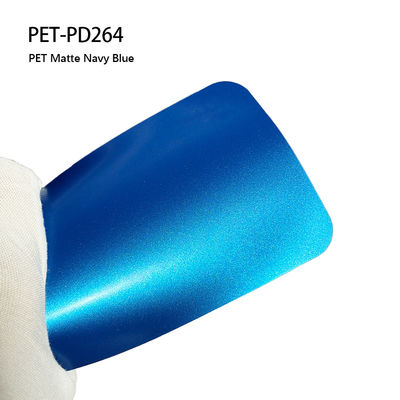 Guter Preis PET-PD264 PET Matte Navy Blue Pvc selbstklebende Vinylfolie für die Dekoration von Autos Online