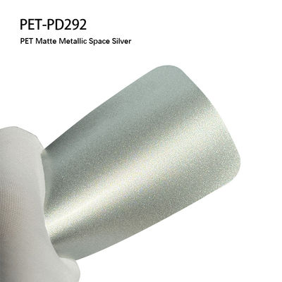 PET-PD292 PET-Fahrzeug-Vinyl-Matte-Wrap-Film mit mattem Metallraum Silberfarbe