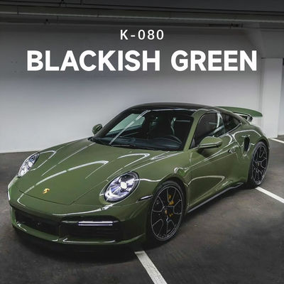 Buen precio Película de protección de pintura TPU de color verde oscuro Vinyl completo Revestimiento para automóviles 7.5mil K-080 en línea
