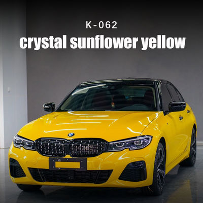 Kristall Sonnenblume Gelb TPU Farbe PPF Auto Verpackung Aufkleber 7.5mil K-062