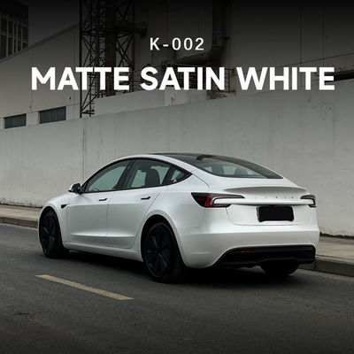 Guter Preis Matte Satin Weiß TPU Farbe PPF Autokast Klebstoff Vinyl Wrap 7.5mil K-002 Online