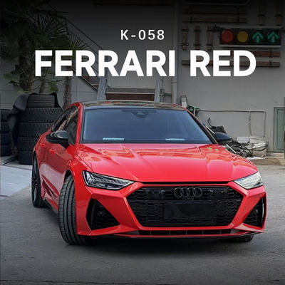 Rot TPU Farbe Autofarbe Schutzfilm Custom Auto Verpackung Aufkleber 7.5mil K-058