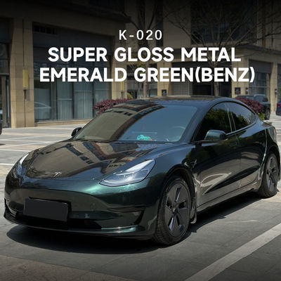 Bon prix Enveloppes de Protection de peinture de voiture en métal brillant, vert émeraude, Benz TPU, différentes couleurs, pour voitures en ligne