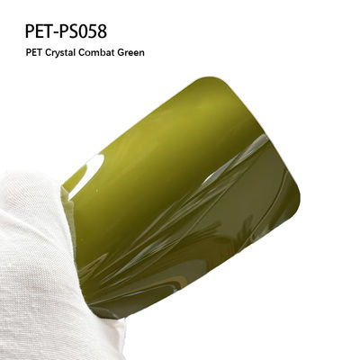 Guter Preis PET-PS058 PET-Kristall-Kampf-Grün-Vinyl-Drucker für Autofolie Online