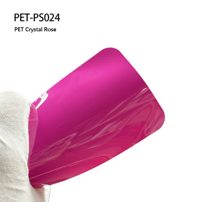 PET-PS024 PET Kristall Rose Glanz Autofolie Abrasionsbeständig