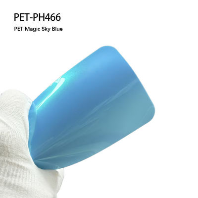 Guter Preis PET-PH466 PET-Pvc-Glanzfolie mit magischer Himmelblaufarbe Online