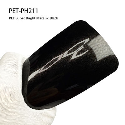 Guter Preis PET-PH211 PET Hellmetallisch Schwarz Automobil Vinyl Wrap Selbstheilung 1,52m X 18m Online