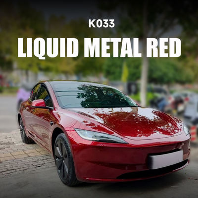 Guter Preis K033 Flüssigmetall Rot TPU Farb PPF Film Vinyl Autofolie Online